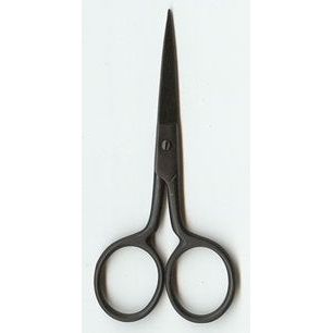 Straight Black Matte 4" Scissors