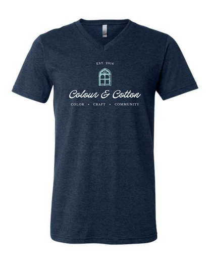 Colour and Cotton Shirt Heathered Navy