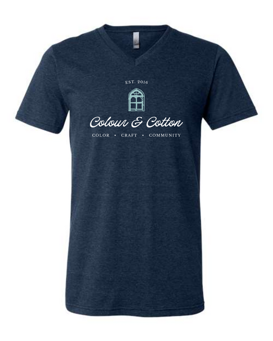 Colour and Cotton Shirt Heathered Navy