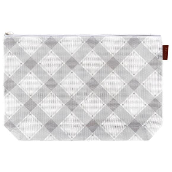 Charcoal Plaid Project Bag 11" x 16"