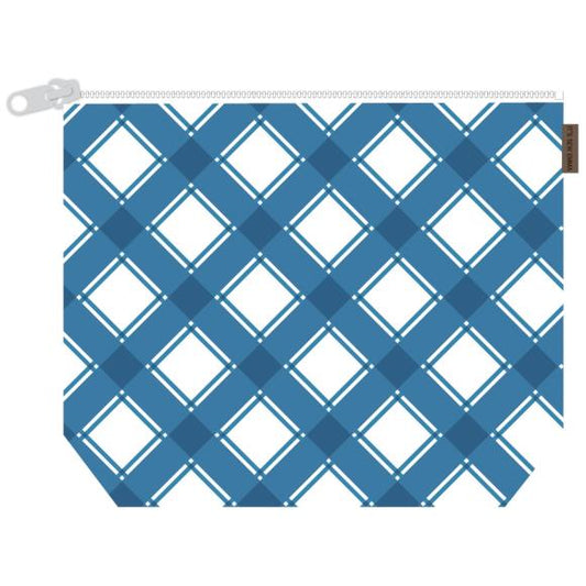 Bluebell Plaid Project Bag 11" x 16"
