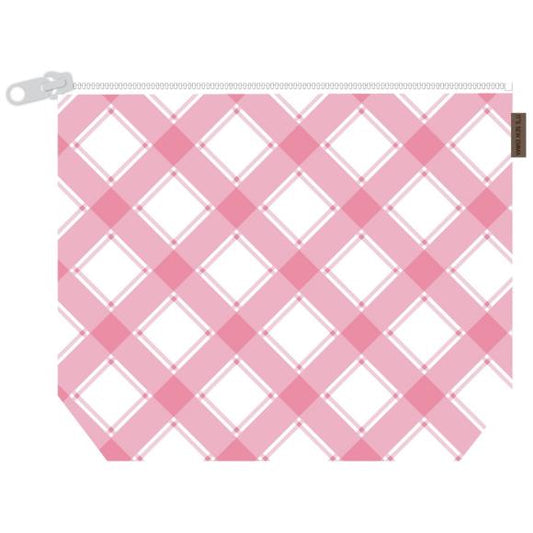 Peony Plaid Project Bag 11" x 16"