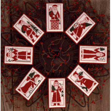 Redwork Santas Pattern