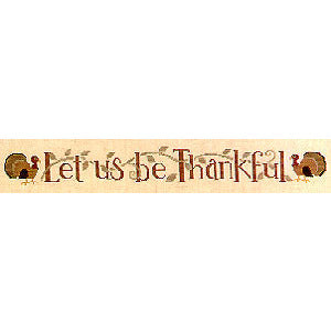 Let Us Be Thankful Row Pattern