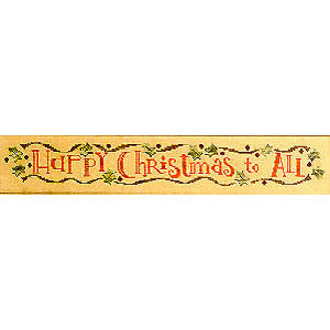Happy Christmas Row Pattern