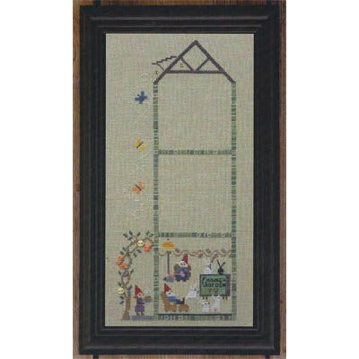 Green House Gnome Place Like Home Pattern