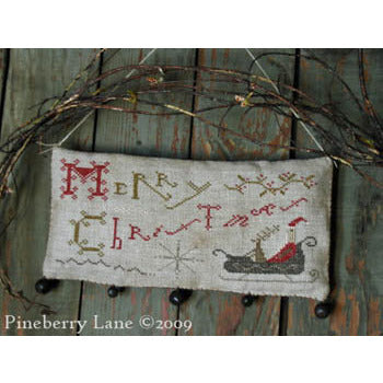 Merry Christmas Hanging Sampler Pattern