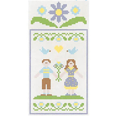 Spring Social 4-Lovebird Couple (w/thread) Pattern