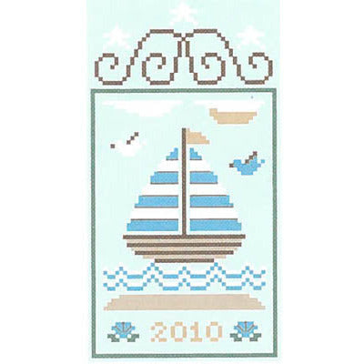Summer Seascape 3-Sailboat (w/thread) Pattern