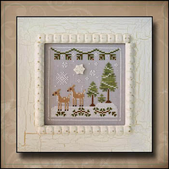 Frosty Forest 2-Snowy Deer Pattern