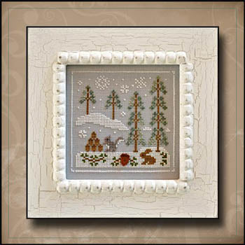 Frosty Forest 4-Snowy Friends Pattern