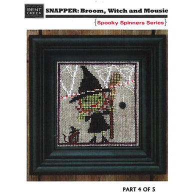 Spooky Spinners Broom Witch and Mousie Pattern