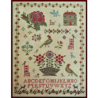 Little Red Chair Sampler Pattern