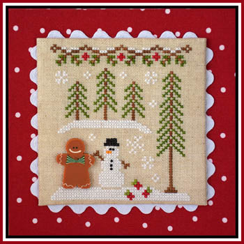 Gingerbread Village 7-Gingerbread Boy And Snowman Pattern