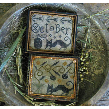 Old Black Cat and Friends Pattern