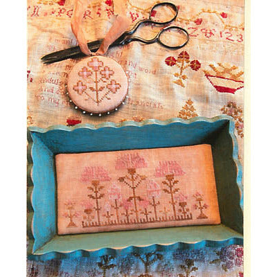 Snippets Of Mary Barres Sampler Small Sewing Tray and Pin Disk Pattern