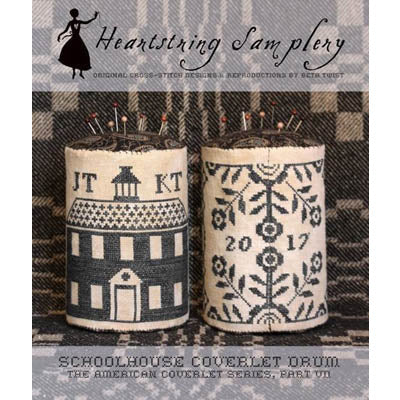 Schoolhouse Coverlet Pin Drum Pattern