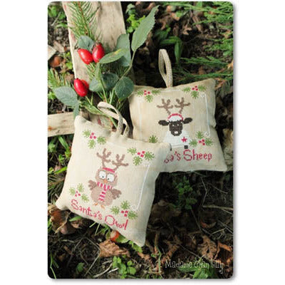 Santas Owl & Sheep Pattern