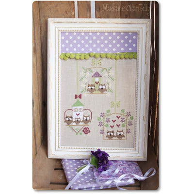 Spring Owls Pattern