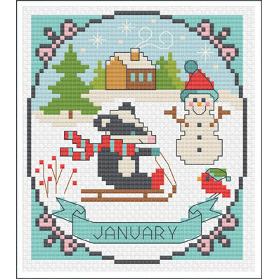 Year Of Animal Fun & Frolics -January Pattern