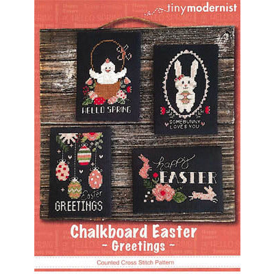 Chalkboard Easter Greetings Pattern