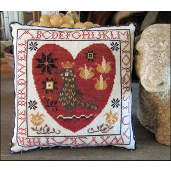 Pennsylvania Fraktur Heart Pattern