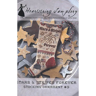 Stars  Stripes Forever Stocking Ornament #3 Pattern