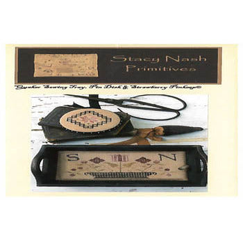 Quaker Sewing Tray, Pin Disk andStrawberry Pinkeep Pattern
