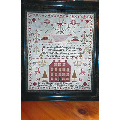 Sarah Casey Unwin 1848 Sampler Pattern