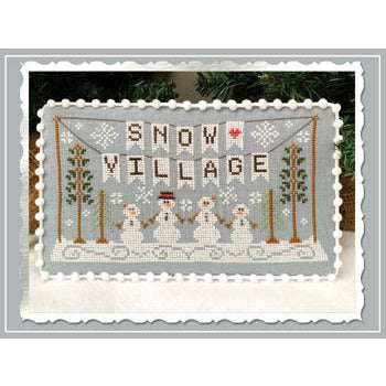 Snow Village 1 - Banner Pattern