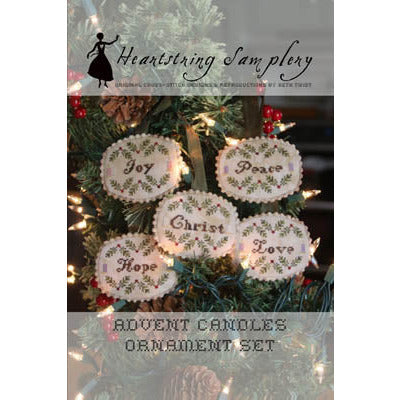 Advent Candles Ornament Set Pattern
