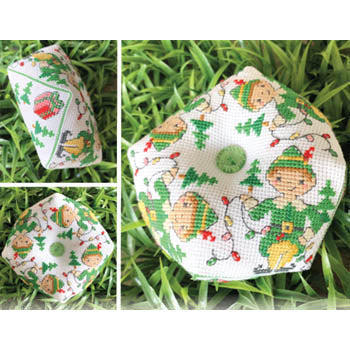 Elf Biscornu - December Pattern