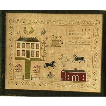 Stables At Hollyberry Farm Sampler Pattern