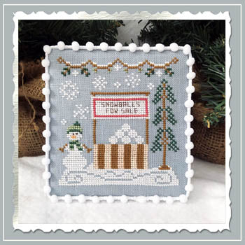 Snow Village 8 - Snowball Stand Pattern