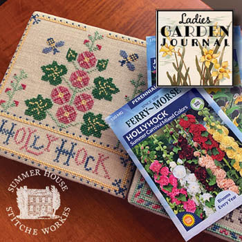 Ladies Garden Journal 2 - Holly Hock Pattern