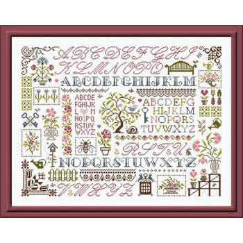 Sampler Aux Fleurs Pattern
