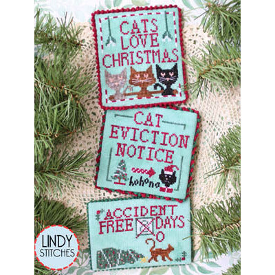 Cats Love Christmas Pattern
