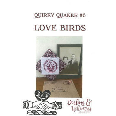 Quirky Quaker 6 - Love Birds Pattern