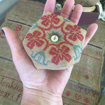 Hannah's Biscornu Pinkeep Pattern Pattern