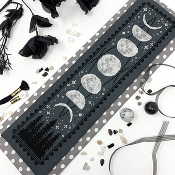 Moon Phase Bell Pull Pattern