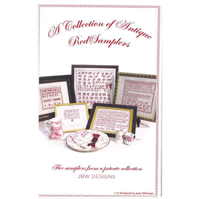 Collection Of Antique Red Samplers Pattern