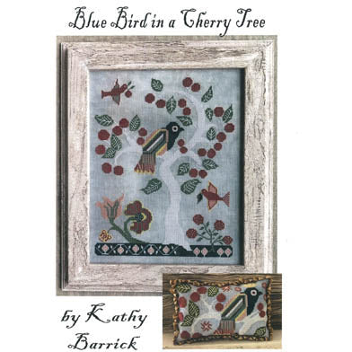 Blue Bird In A Cherry Tree Pattern