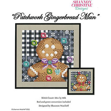 Patchwork Gingerbread Man Pattern