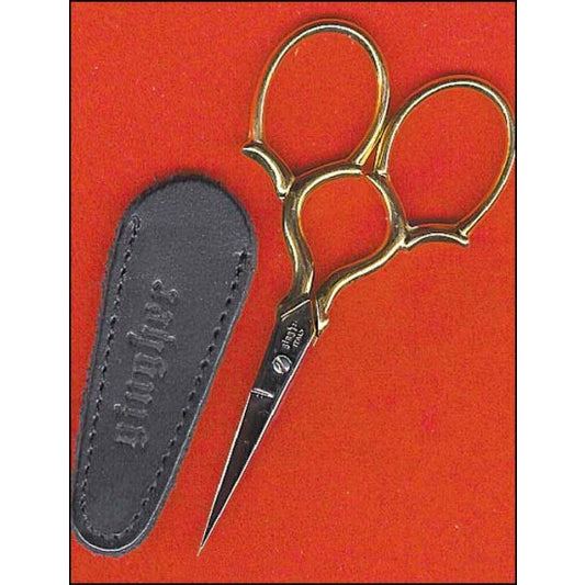 Gingher Gold Handled Epaulette Embroidery Scissors