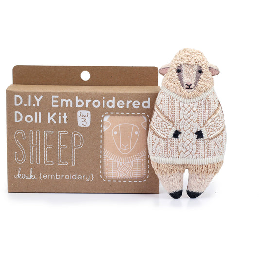 Sheep Plush Embroidery Kit