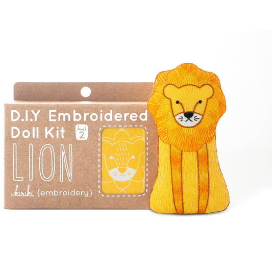 Lion Plush Embroidery Kit