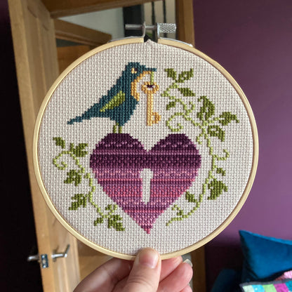 Key to My Heart Cross Stitch Kit