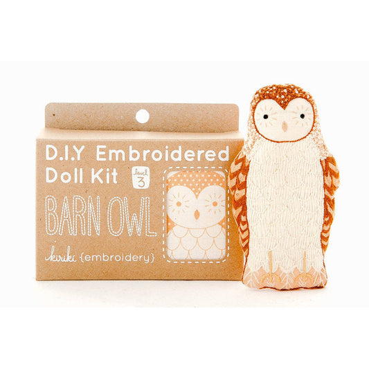 Barn Owl Plush Embroidery Kit