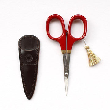 Cohana Fine Scissors with Gold Lacquer in Vermilion