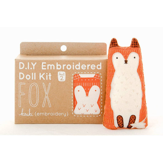 Fox Plush Embroidery Kit